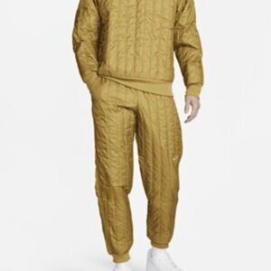 Nike Tech Pack Therma-FIT Quilted Jogger Pants – Gold/Mustard – NWT